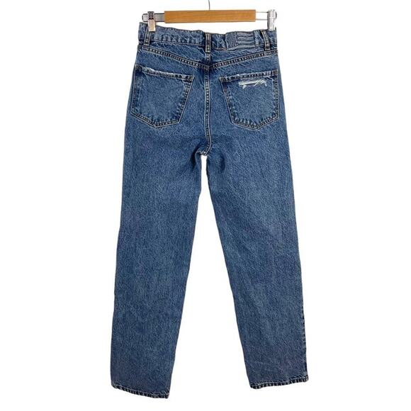 Revice Super 80s High Rise Button Fly Distressed Straight Leg Rigid Jeans SZ 25 - Picture 8 of 15